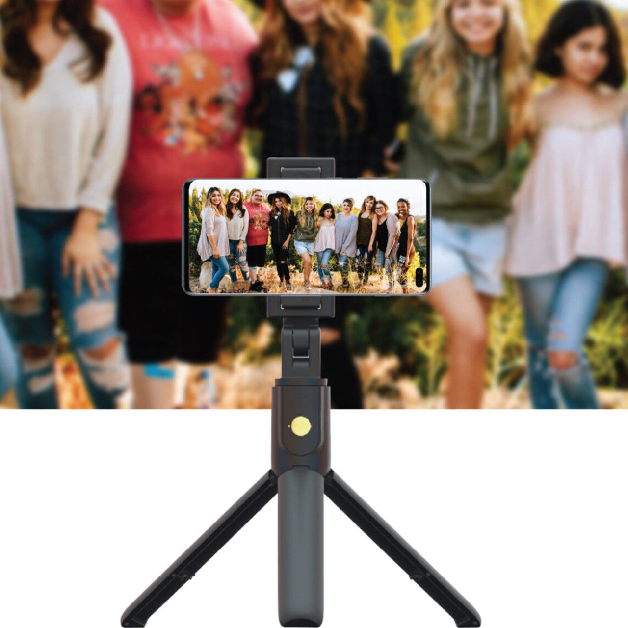 Porodo Bluetooth Selfie-Stick With Tripod