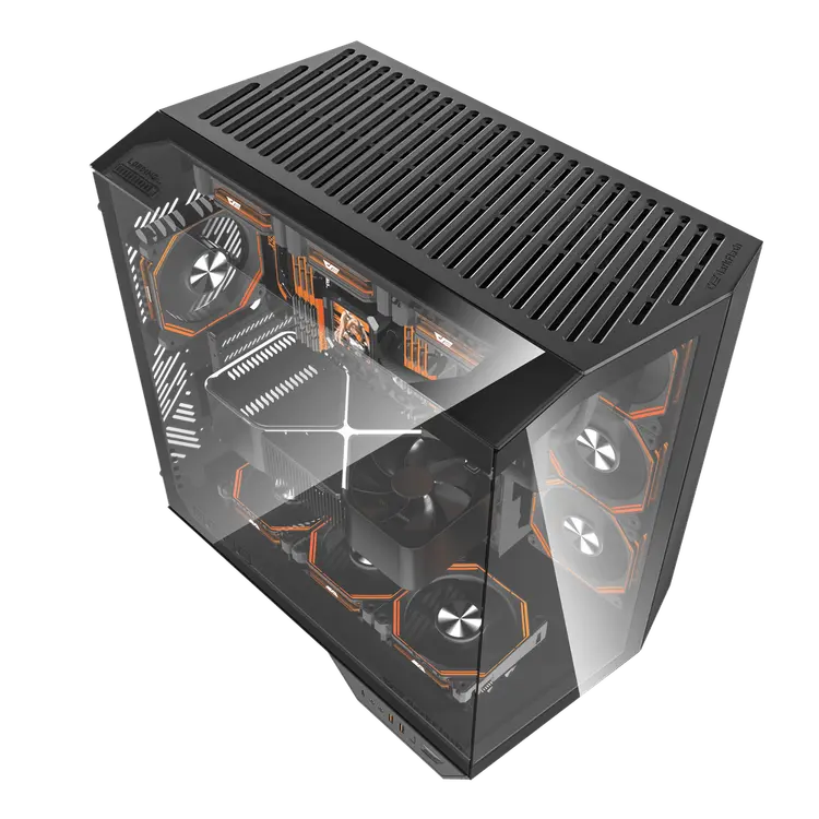 DarkFlash DY470 ATX PC Case BLACK With 4 ARGB Fans inf 34