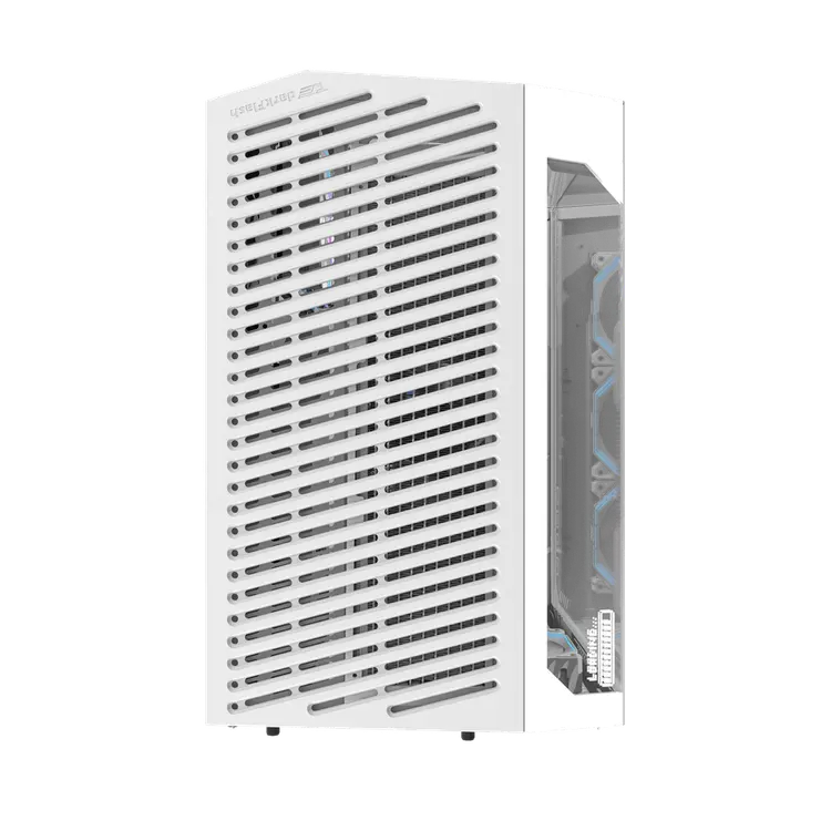 DarkFlash DY470 ATX PC Case, WHITE With 4 ARGB Fans inf 34