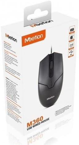 MEETION MT-M360 USB Wired Mouse Black