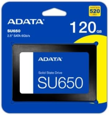 ADATA SSD 120GB 2.5 SATA SU650 - ASU650SS-120GT-R, Internal Storage SSD