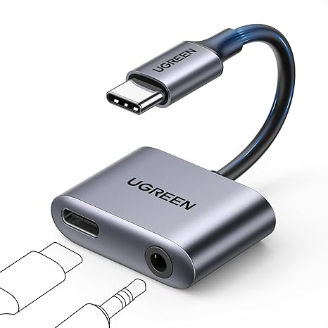 Ugreen 2-In-1 Usb C To 3.5mm Headphone And Charger Adapter Cm231
