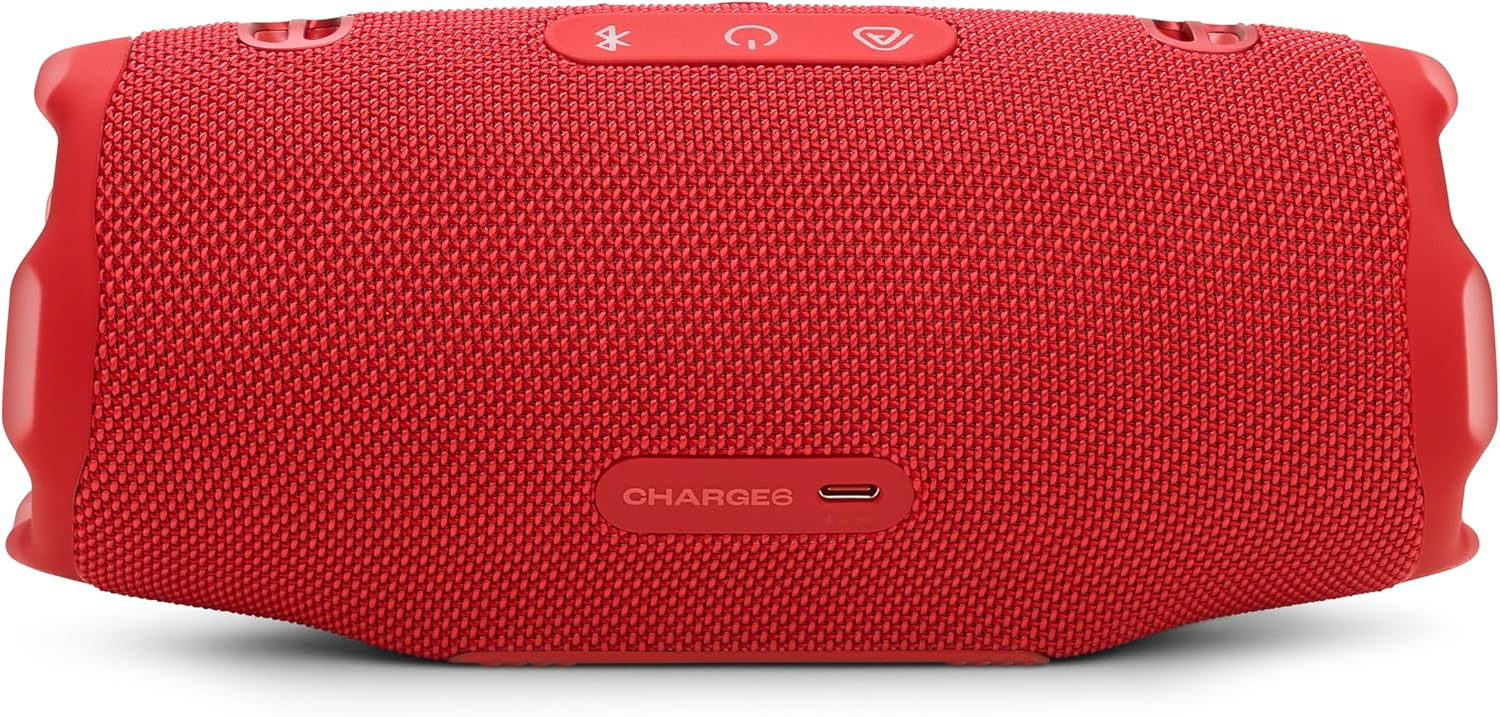 JBL Charge 6 - Portable Waterproof & Drop-Proof Bluetooth Speaker, Bold Pro Sound with AI Sound Boost, 28Hrs of Playtime, Built-in powerbank & Comes with a Sturdy/Removable Carrying Strap