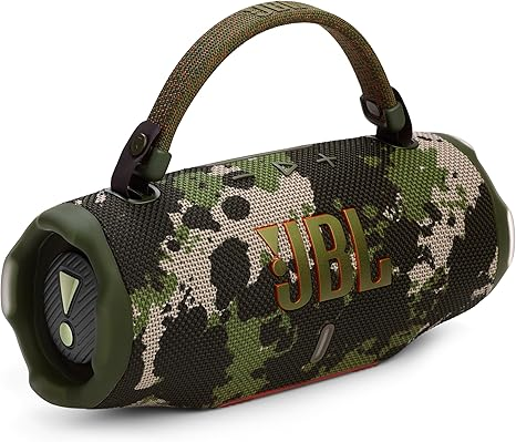 JBL Charge 6 - Portable Waterproof & Drop-Proof Bluetooth Speaker, Bold Pro Sound with AI Sound Boost, 28Hrs of Playtime, Built-in powerbank & Comes with a Sturdy/Removable Carrying Strap