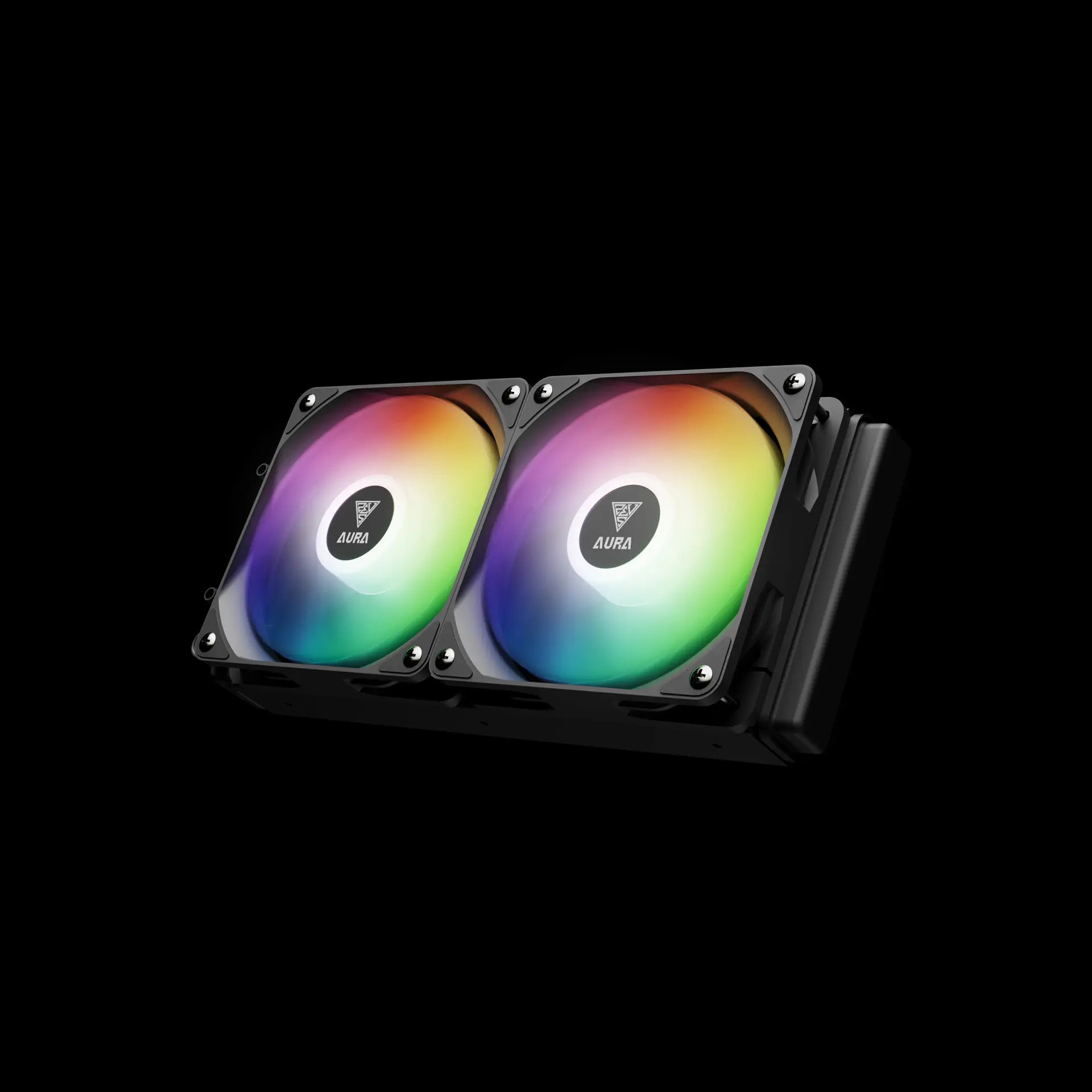 GAMDIAS AURA GL240 LITE ARGB AIO Liquid CPU Cooler With 240mm Radiator, Copper Base, PWM Hydraulic Fans, Motherboard Sync, LGA 1851 & AM5 Support, Easy Universal Mounting