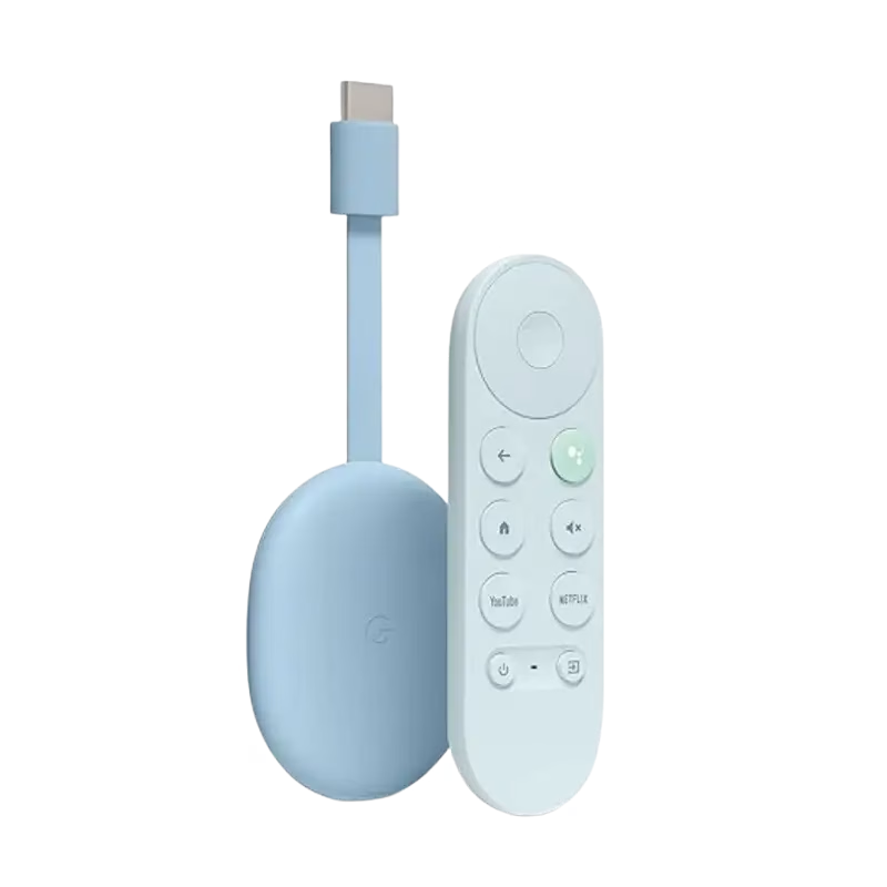 Google Chromecast with Google TV (4K)- Streaming Stick Entertainment with Voice Search - Watch Movies, Shows, and Live TV in 4K HDR - Snow