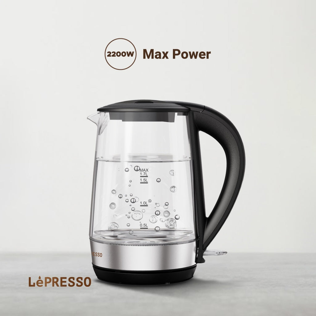 LePresso 360 Transparent Quick-Boil Glass Kettle |