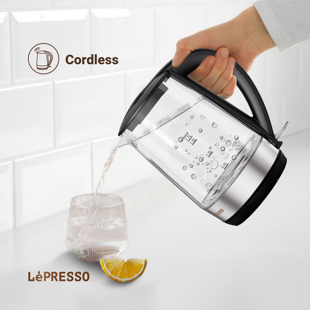 LePresso 360 Transparent Quick-Boil Glass Kettle |