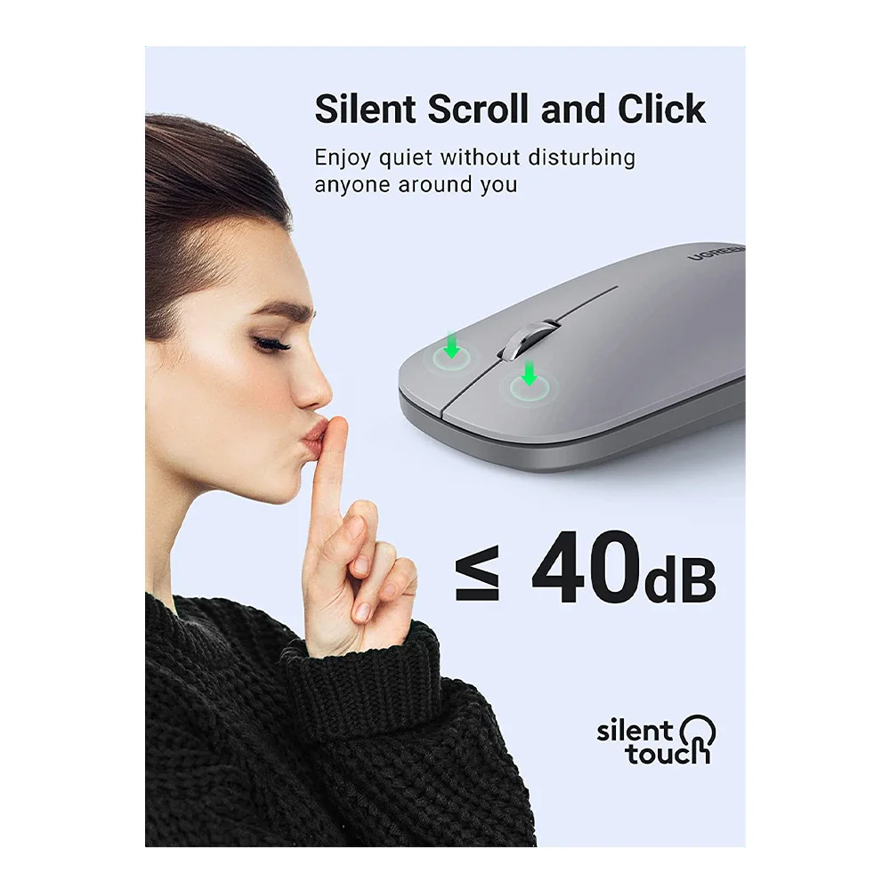 UGREEN 4000 DPI Silent 2.4GHZ Wireless Mouse