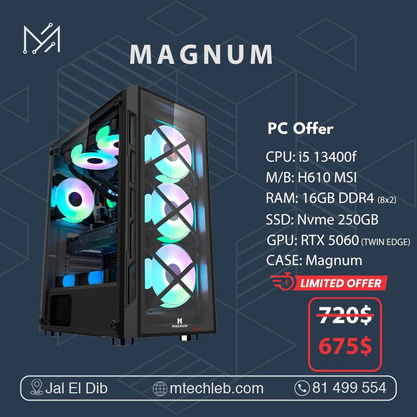 GAMING PC OFFER I5 13400F RTX 5060 TWIN EDGE