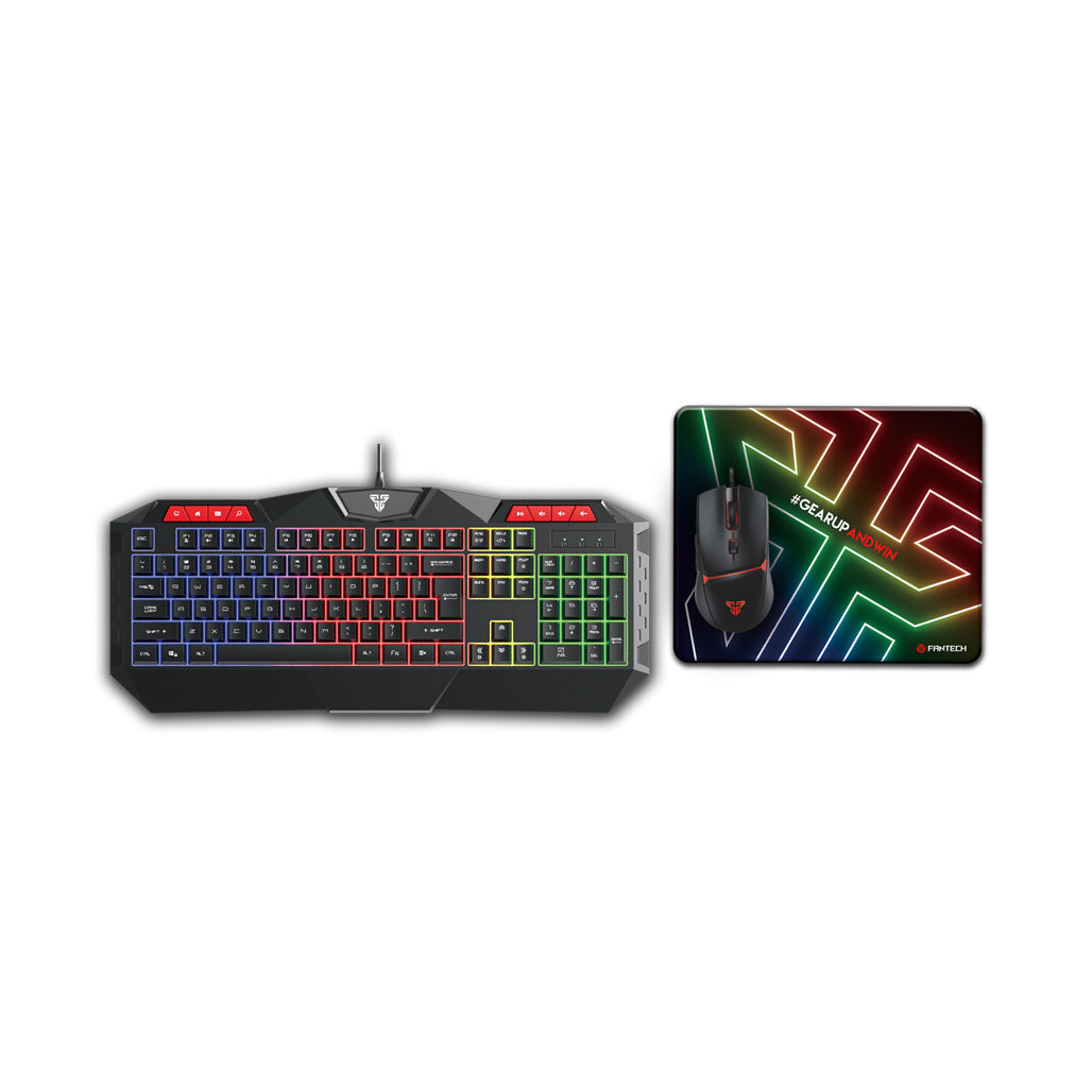Fantech P31 Gaming Combo 3in1: Keyboard + Mouse + Mousepad, RGB Lighting, Your Complete Gaming Setup