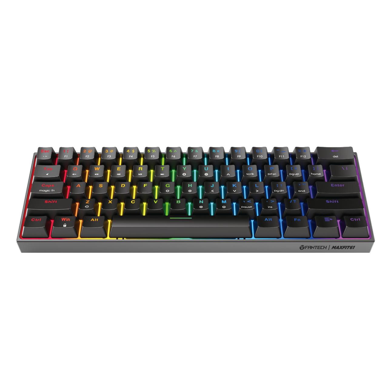 Fantech MK857 MAXFIT61, 3 Modes:
Bluetooth, Wireless & Wired,
Rechargeable Built-in Battery,
Modular Mechanical Gaming
Keyboard