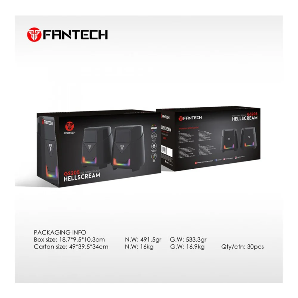 Fantech GS205 Hellscream RGB Gaming Speaker