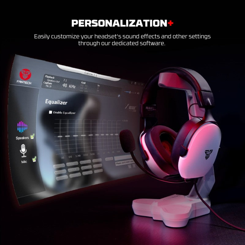 Fantech HG30 CARBON USB 7.1 Virtual surround sound Gaming Headset, Crystal-clear & Powerful Sound