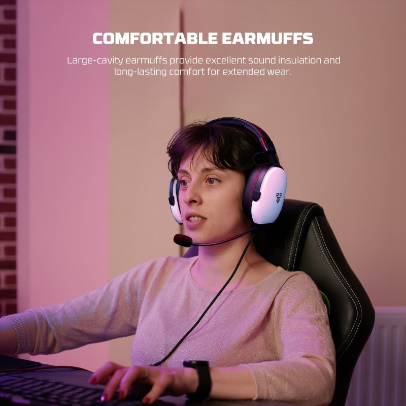 Fantech HG30 CARBON USB 7.1 Virtual surround sound Gaming Headset, Crystal-clear & Powerful Sound