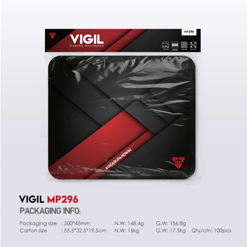 Fantech MP296 VIGIL, Gaming and Office Mousepad, Small Size: 29cmx25cmx0.3cm