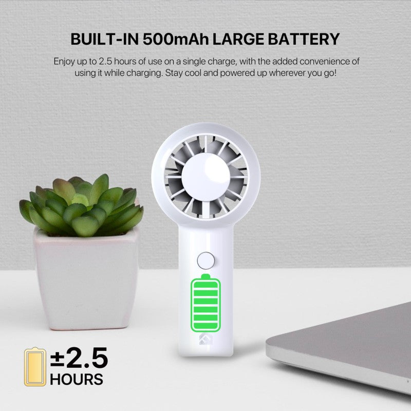 FANTECH PAC1 Portable Cooler, Turbo Fan, 3-Speed Control, Pocket-Sized Design, and Rechargeable Battery Mini fan