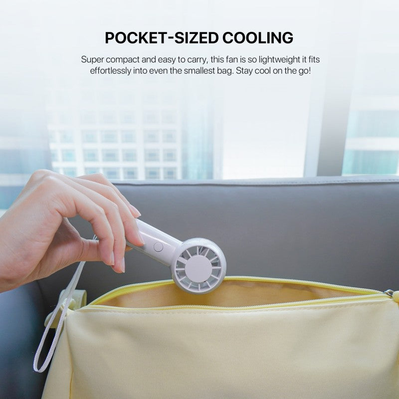 FANTECH PAC1 Portable Cooler, Turbo Fan, 3-Speed Control, Pocket-Sized Design, and Rechargeable Battery Mini fan