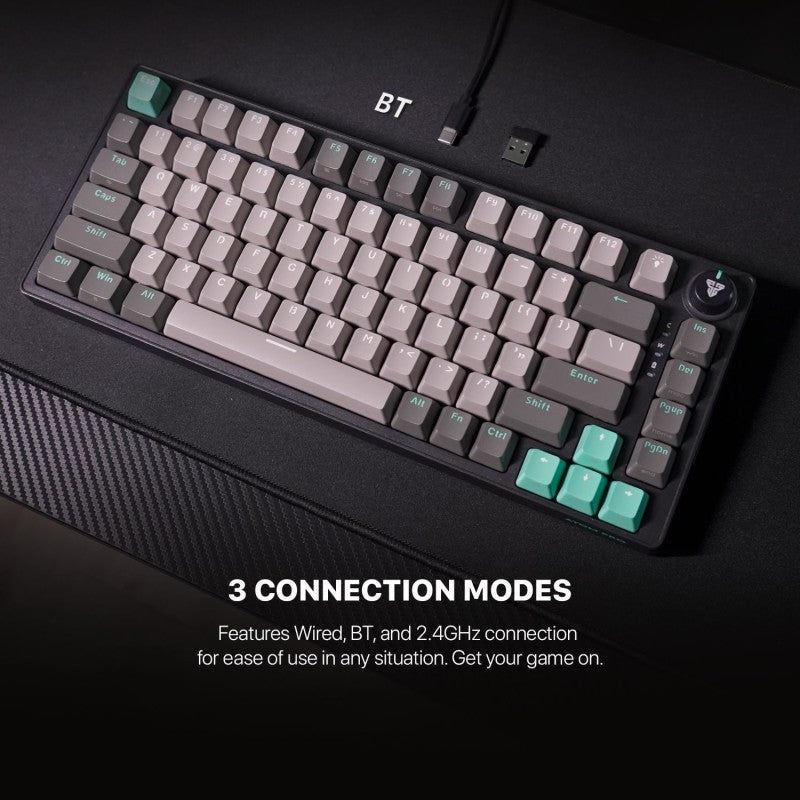Fantech STELLAR Edition MK913 - ATOM PRO83,3 Modes:
Bluetooth, Wireless & Wired, Built-in Battery, Mechanical Gaming Keyboard