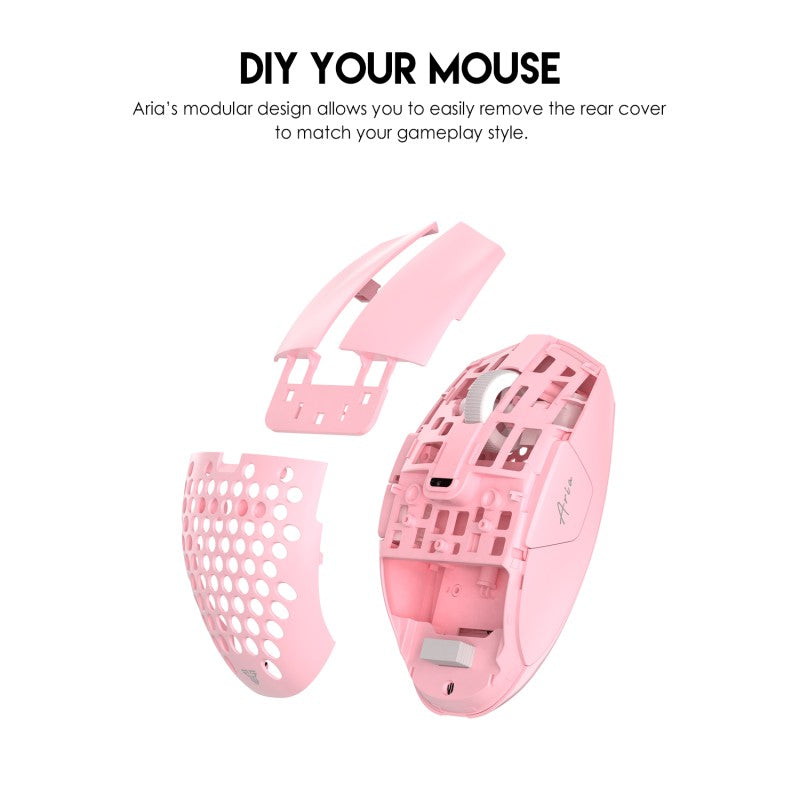 Fantech XD7 Aria GO Mouse, 3 Mode Connection Wired, Bluetooth & Wireless, 26000DPI, Ultra light weight, Built-in Battery