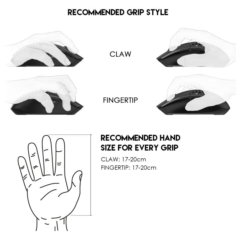 Fantech XD7 Aria GO Mouse, 3 Mode Connection Wired, Bluetooth & Wireless, 26000DPI, Ultra light weight, Built-in Battery