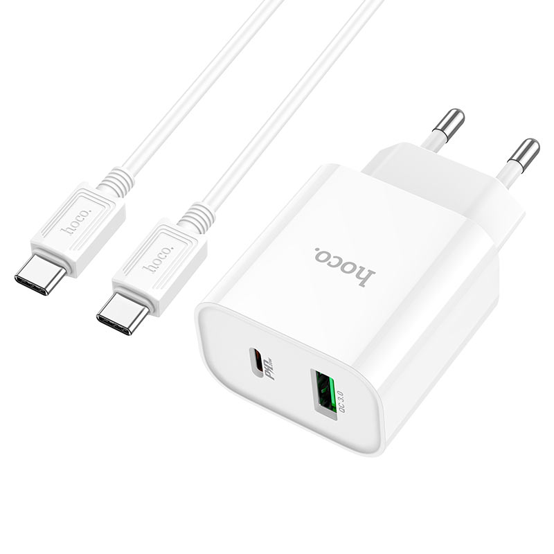 Wall charger “C80A Plus Rapido” PD + QC3.0 EU set with cable