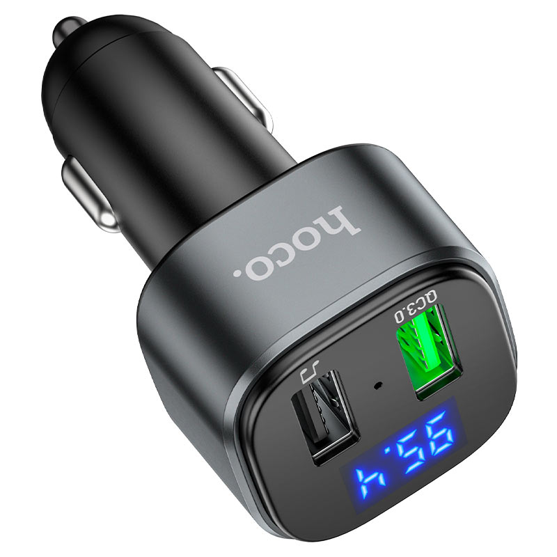 Car charger “E67 Fighter” QC3.0 with wireless FM transmitter