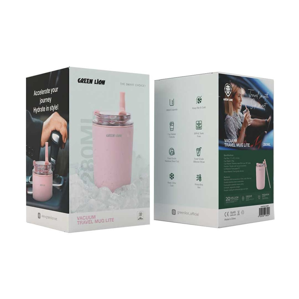 Green Lion Vacuum Travel Mug Lite - 280 ML