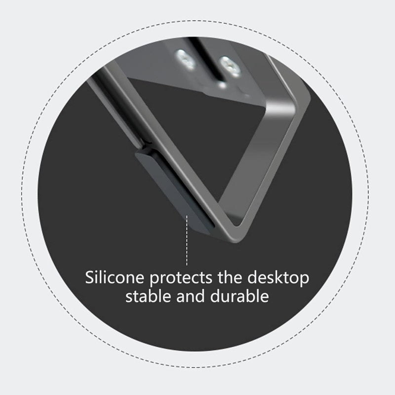 Laptop and Computer Monitor Riser Stand: Smart and Stylish Design in Aluminum and Wood 56.4 x 24 x 9.1cm Black Color - MRD73