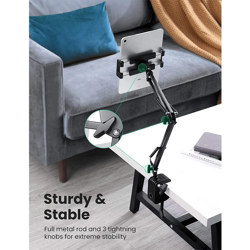 UGREEN Universal Phone and Tablet Holder Lazy Stand With Folding Aluminium Alloy Long Arm