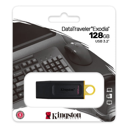 Kingston DataTraveler Exodia 128GB USB 3.2 Flash Drive | DTX/128GB