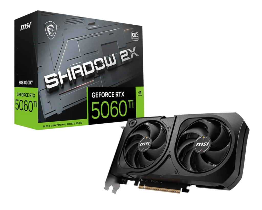 MSI GeForce RTX™ 5060 Ti 8G SHADOW 2X OC PLUS
