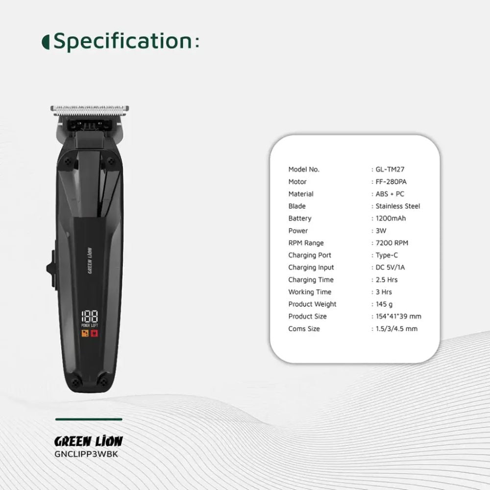 Green Lion Clip Master Professional Hair Clipper