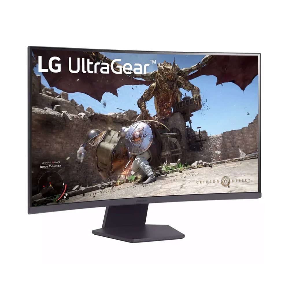 LG 32GS60QC-B 32" QHD 1000R Curved Display  180Hz refresh rate  1ms (GtG) response