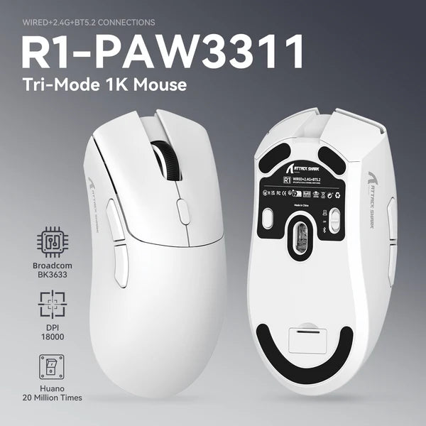 ATTACK SHARK R1 Wireless Gaming Mouse
