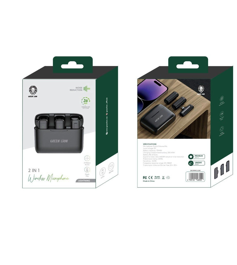 GREEN LION MICROPHONE 2 IN 1 LIGHTNING DEVICES