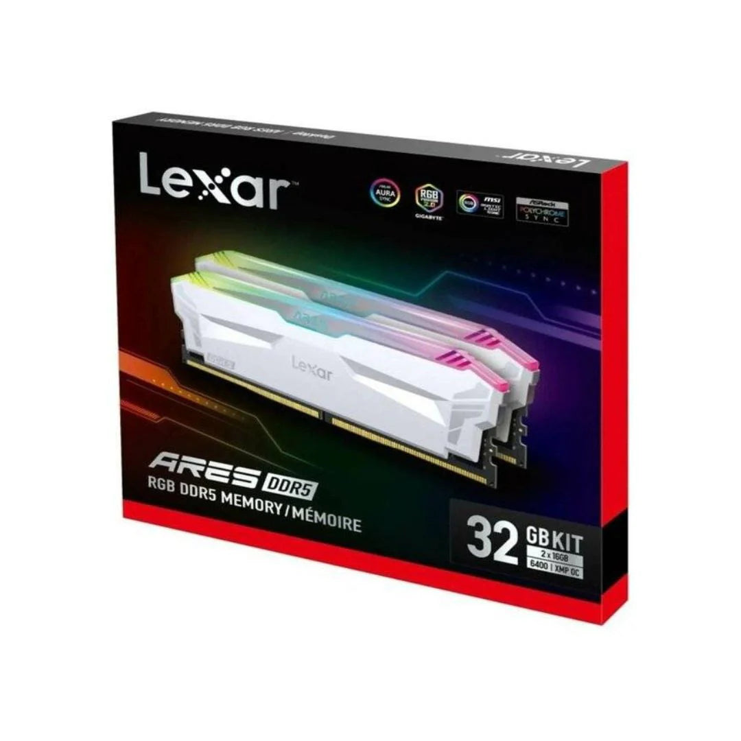 Lexar® ARES RGB DDR5 Desktop Memory 6400MT/s CL32