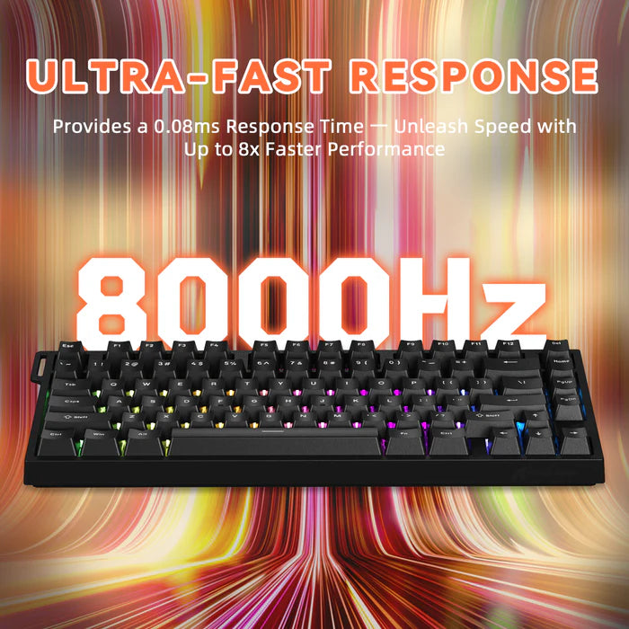 ATTACK SHARK R82 HE Rapid Trigger Wired Keyboard Magnetic Switch - pink contour