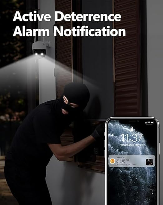 Cruiser SE+  Imou WiFi Camera (Cruiser SE 5MP) Outdoor Security Camera Color Night Vision with Floodlight and Microphone, (5MP) FHD Pan/Tilt 2.4G Wi-Fi Camera, IPC-K7CP-5H1WE Cruiser SE 5MP IPC-K7CP-5HW1WE
