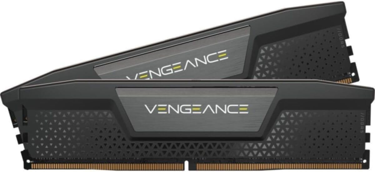 CORSAIR VENGEANCE DDR5 RAM 32GB Kit (2x16GB) 5600MHz CL36 Intel XMP iCUE Compatible Computer Memory – Black (CMK32GX5M2B5600C36)