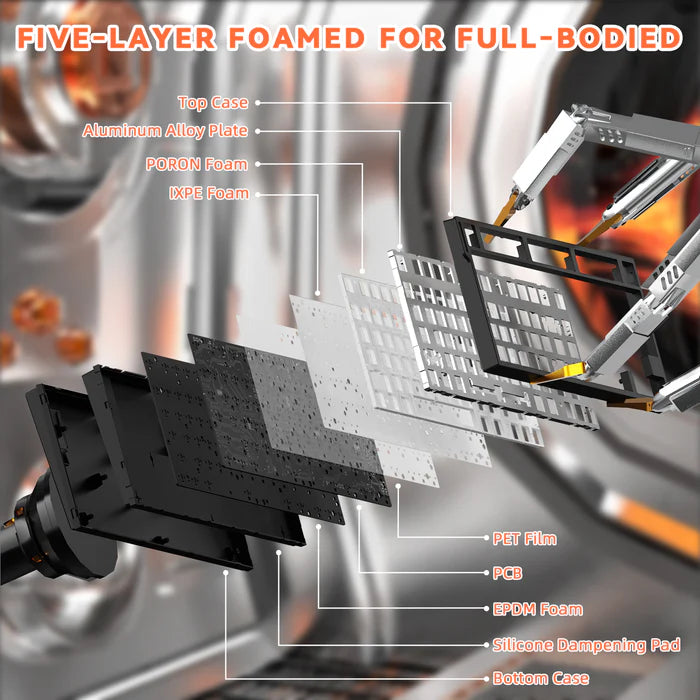 ATTACK SHARK R82 HE Rapid Trigger Wired Keyboard Magnetic Switch - pink contour