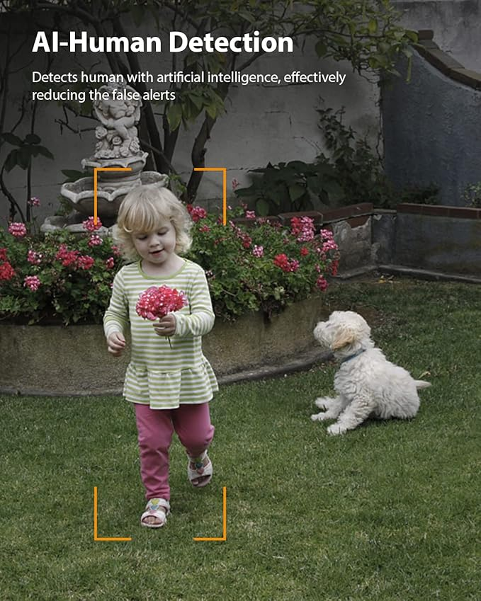 Imou 5MP High Definition Outdoor Security Bullet CCTV Camera, Color Night Vision, Human Detection, Up to 512GB SD Card, IP67, Spotlight, Audio Recording, WiFi & Ethernet Connection, Alexa Enabled, IPC-K3DP-5H0WF