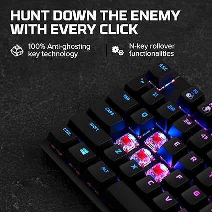 HyperX Alloy Origins Core - Tenkeyless Mechanical Gaming Keyboard, Software Controlled Light & Macro Customization, Compact Form Factor, RGB LED Backlit, Linear HyperX Red Switch,Black