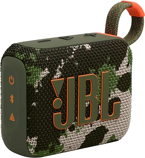 JBL Go 4 - Ultra-Portable, Waterproof and Dustproof Bluetooth Speaker, Big Pro Sound with Punchy bass, 7-Hour Built-in Battery, Made in Part with Recycled Materials