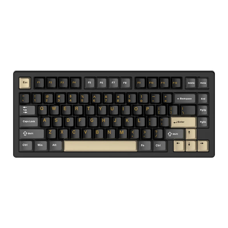 Attack Shark X75 – CNC 6063 Aluminum 75% Mechanical Keyboard with Kailh MX Crystal Switches, VIA Programmable, Tri-Mode RGB, Hot-Swappable & 10000mAh Battery, Star Black