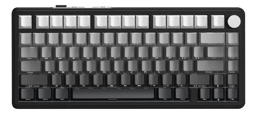 Attack Shark X85 Wireless Mechanical Keyboard – 75% Tri-Mode with Linear White Jade Switches, RGB, Hot-Swappable PCB & CNC Aluminum Volume Knob|GRADIANT BL
