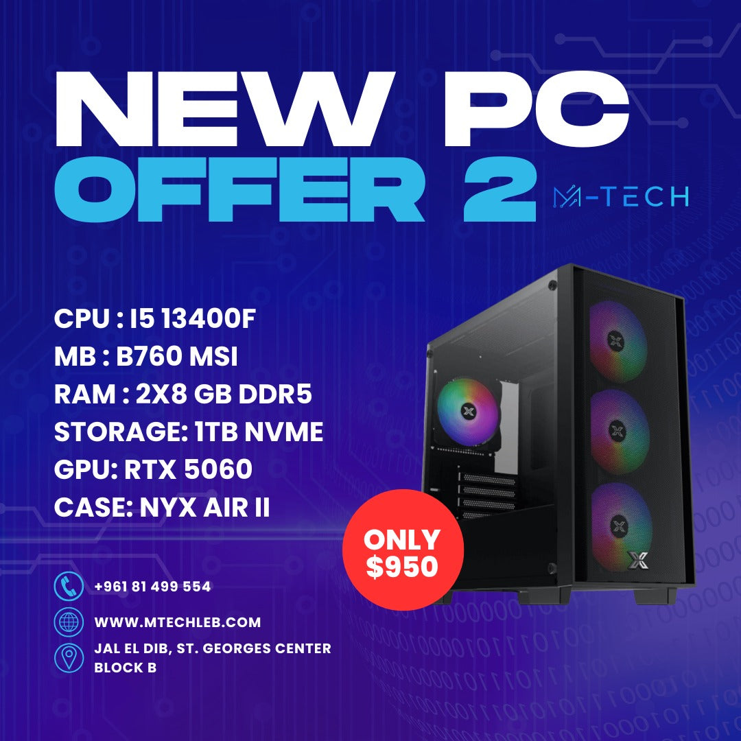PC OFFER 2 - I5 13400F RTX 5060