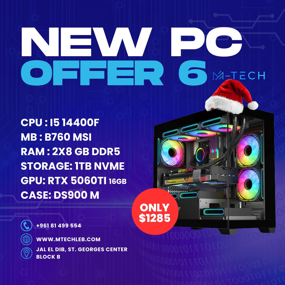 PC OFFER 6 - I5 14400F RTX 5060TI 16GB