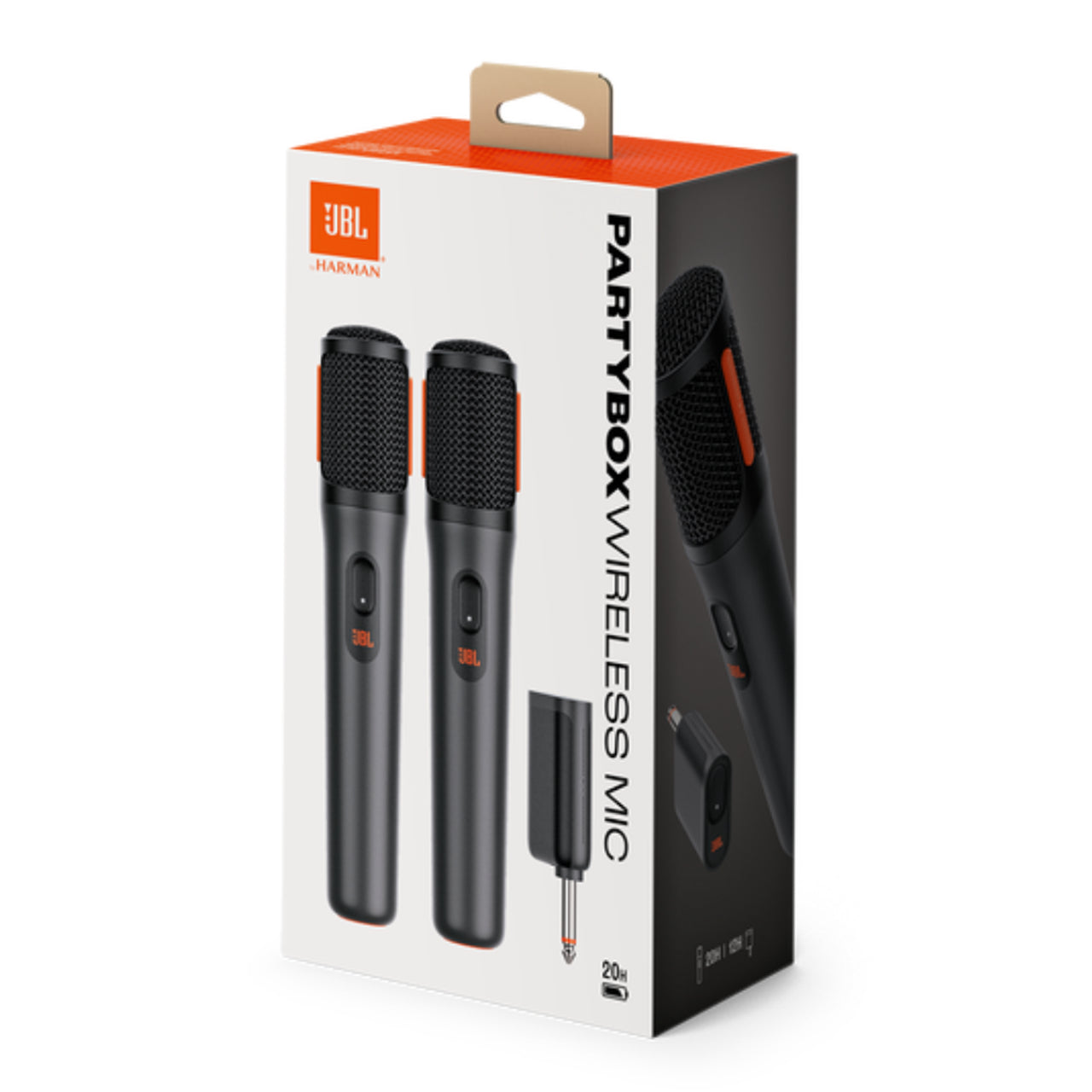 JBL PartyBox Wireless Mic - 2 Digital Wireless Microphones, Rechargeable Battery