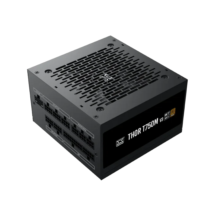 Thor T750M V3 750W Full Modular ATX Power Supply – 80 Plus Bronze, PCIe Gen 5.1, Silent 120mm Fan, Intel & AMD Support, Active PFC, Multi-GPU Ready